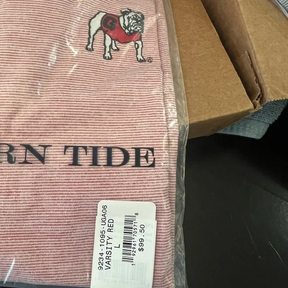 Southern Tide University of Georgia- Men's Large Red Polo Shirt, NWT - Picture 4 of 4
